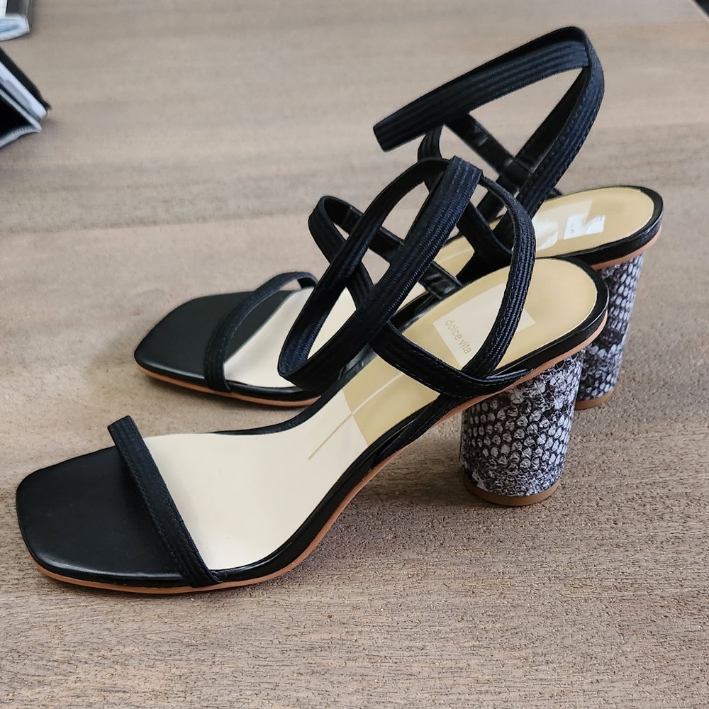 Dolce Vita Snake Print Heels